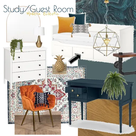 Study/Guestroom Interior Design Mood Board by ksmcc on Style Sourcebook