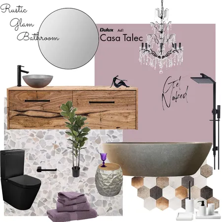 Rustic Glam Bathroom 2 Interior Design Mood Board by olsamia on Style Sourcebook