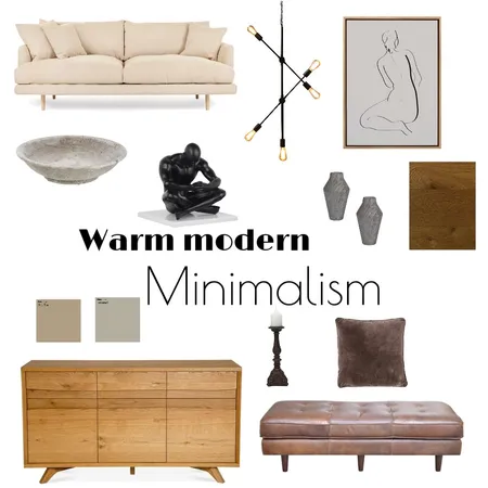 Warm minimalism Interior Design Mood Board by Naeelah on Style Sourcebook
