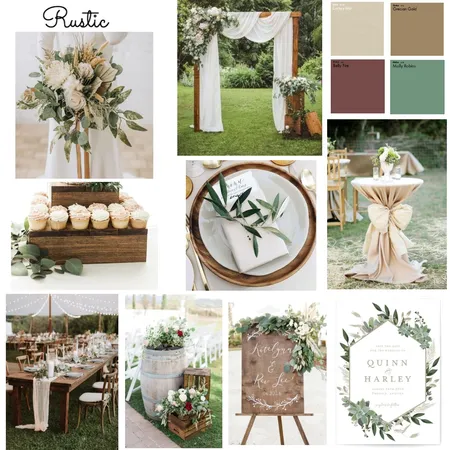 Rustic Wedding Interior Design Mood Board by Arobison on Style Sourcebook