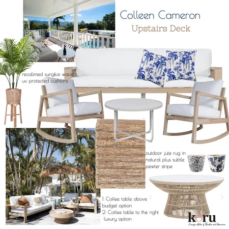 Collen Cameron upstairs deck Interior Design Mood Board by stylebeginnings on Style Sourcebook