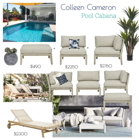 Colleen Cameron Pool Cabana Interior Design Mood Board by stylebeginnings on Style Sourcebook
