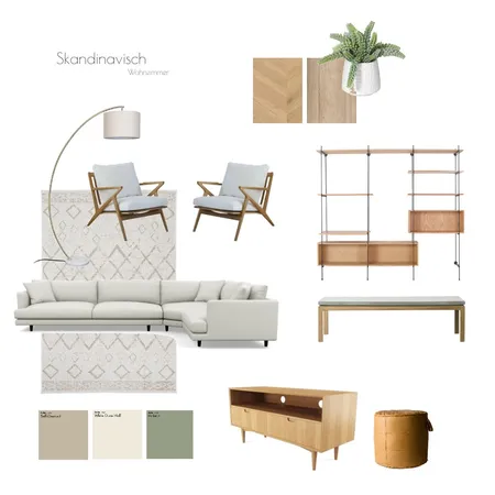 Skandinavisch_Wohnzimmer 1 Interior Design Mood Board by peerbausch on Style Sourcebook