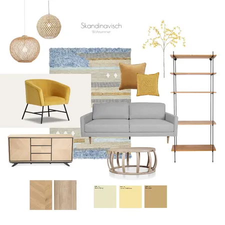 Skandinavisch_Wohnzimmer 2 Interior Design Mood Board by peerbausch on Style Sourcebook