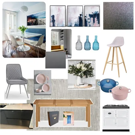 king's road kitchen blue &amp; pink Interior Design Mood Board by Steph Smith on Style Sourcebook
