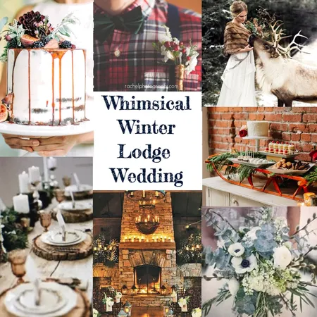 Whimsical Winter Lodge Wedding Interior Design Mood Board by MaJablonski on Style Sourcebook