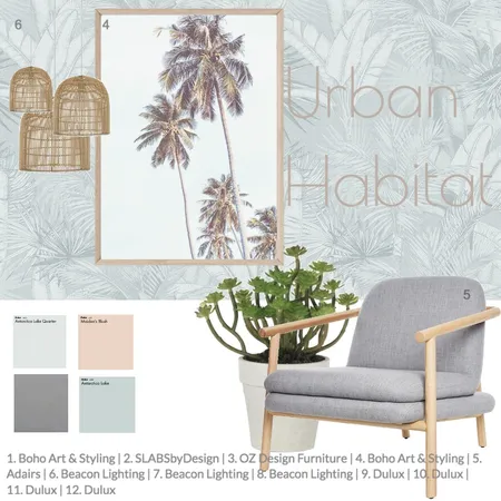 2020#9 Interior Design Mood Board by Urban Habitat on Style Sourcebook
