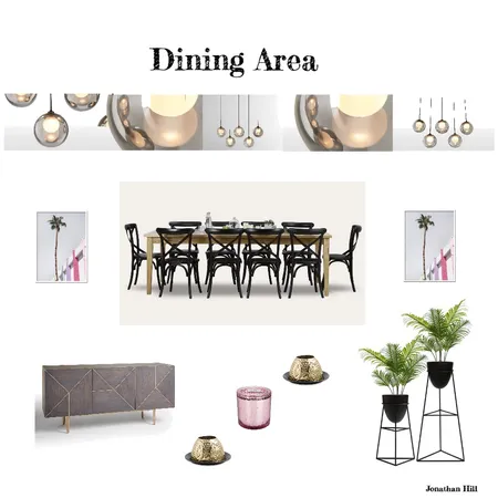 IDI M9: Dining Area Interior Design Mood Board by Jonathan Hill on Style Sourcebook