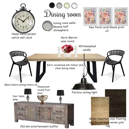 Dining room Interior Design Mood Board by Sophia28 on Style Sourcebook