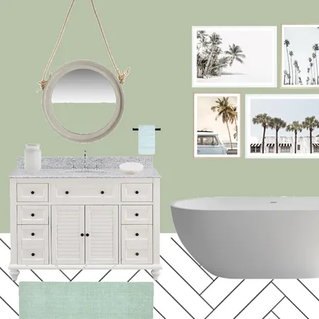 blue green color scheme bathroom Interior Design Mood Board by susanna.johnson on Style Sourcebook