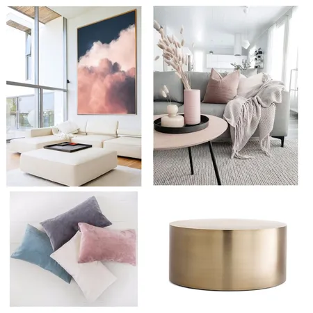 Living room Pink Interior Design Mood Board by AlexandraJarman on Style Sourcebook