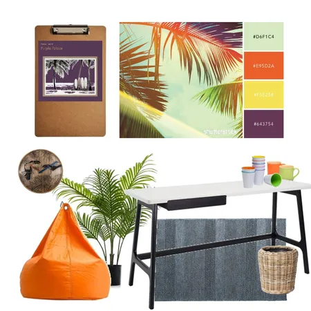 Tropical Retro Classroon Interior Design Mood Board by StyleCounsel on Style Sourcebook