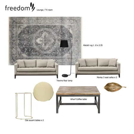 Lounge / TV room Interior Design Mood Board by fabulous_nest_design on Style Sourcebook