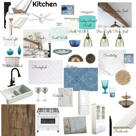 Rustic Beach Kitchen Interior Design Mood Board by LesliePelonero on Style Sourcebook
