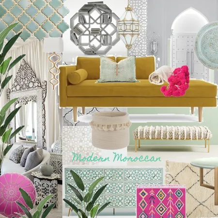 Modern Moroccan Interior Design Mood Board by LDecorista on Style Sourcebook
