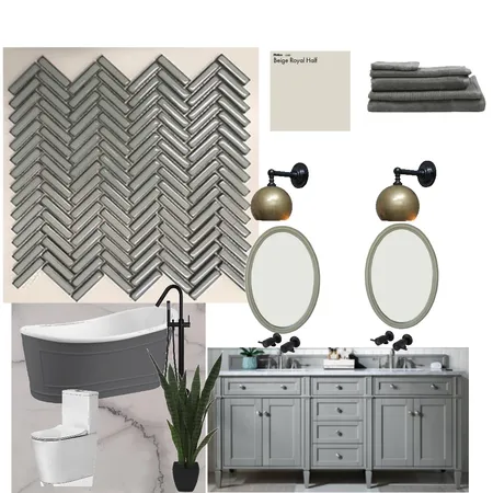 Grey Bath Interior Design Mood Board by soniya on Style Sourcebook
