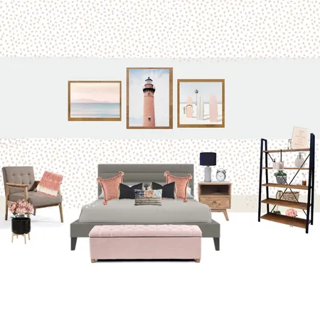 pink bedroom Interior Design Mood Board by evapestana on Style Sourcebook