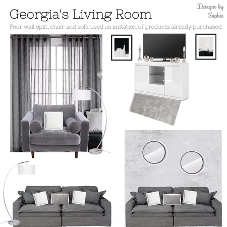 Georgia - Living Room Final Interior Design Mood Board by Designs by Sophie on Style Sourcebook