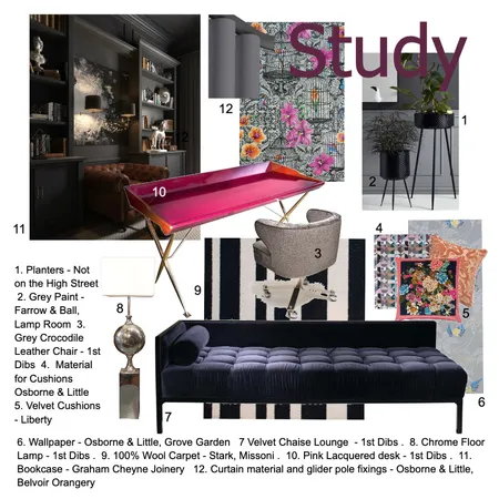 Study Interior Design Mood Board by SignoriniDesigns on Style Sourcebook