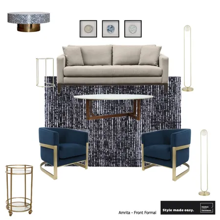 Amrita - Front Formal Interior Design Mood Board by fabulous_nest_design on Style Sourcebook