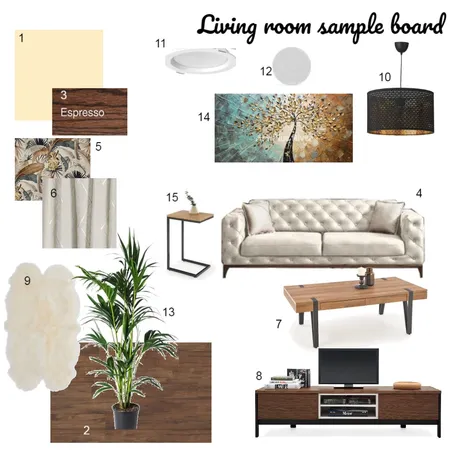 Living room sample board Interior Design Mood Board by iva.petrova92 on Style Sourcebook