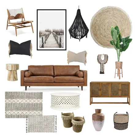 Boho Living Room Interior Design Mood Board by astridwong on Style Sourcebook