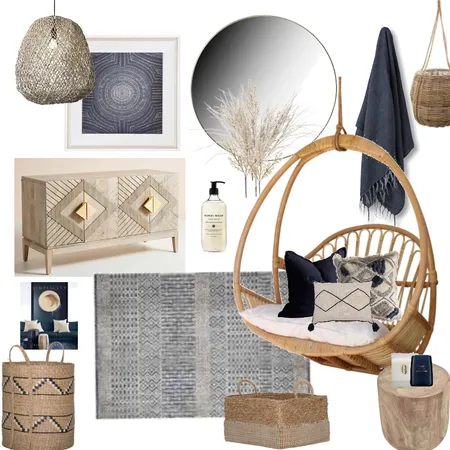Navy &amp; natural Interior Design Mood Board by Oleander & Finch Interiors on Style Sourcebook