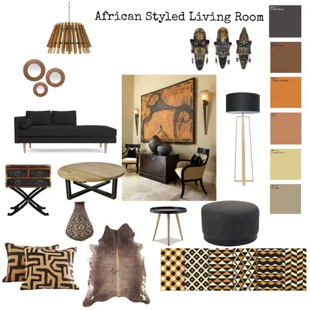 Afrocentric Mood Board Interior Design Mood Board by Udy on Style Sourcebook