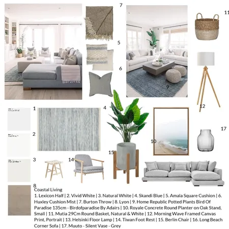 coastal living Interior Design Mood Board by triciamaria on Style Sourcebook