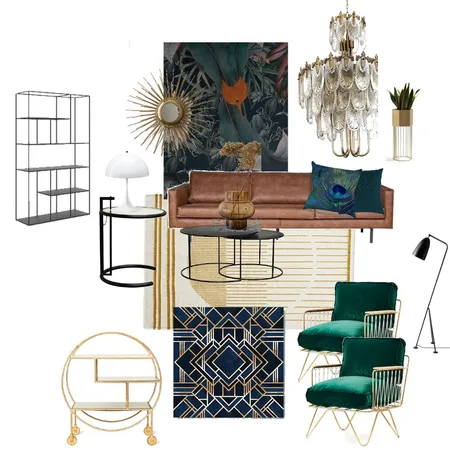 Innlevering 2, Funksjonalistisk Art Deco stue Interior Design Mood Board by iesio on Style Sourcebook