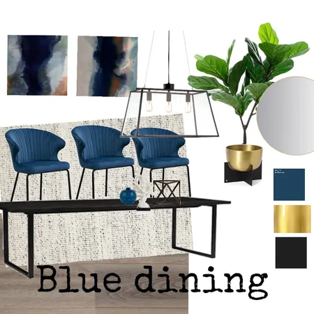 Blue Dining Interior Design Mood Board by an_na_re on Style Sourcebook