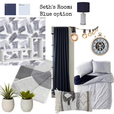 Seth's Room: Blue Option Interior Design Mood Board by Hbabe on Style Sourcebook