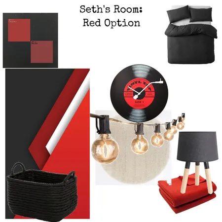 Seth's Room: Red Option Interior Design Mood Board by Hbabe on Style Sourcebook