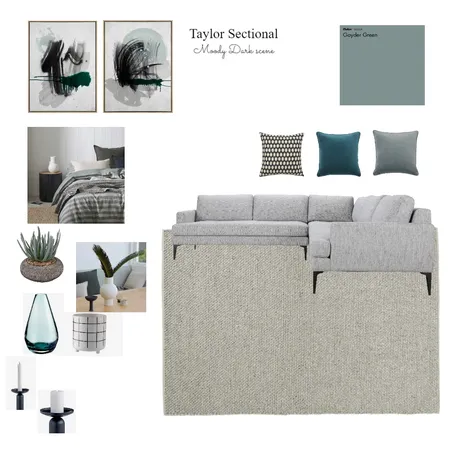 Taylor Sectional Sofa Interior Design Mood Board by Rozina on Style Sourcebook
