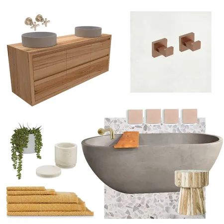 Natural Bathroom Interior Design Mood Board by Dom_marie on Style Sourcebook