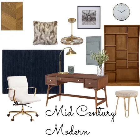 Mid Century Modern Office Interior Design Mood Board by Mal02 on Style Sourcebook