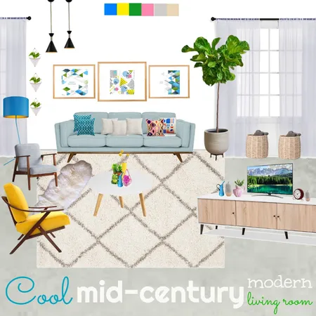 cool mid century modern living room Interior Design Mood Board by idris on Style Sourcebook