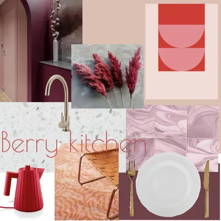 Berry Kitchen Dream Interior Design Mood Board by paolodbowe on Style Sourcebook