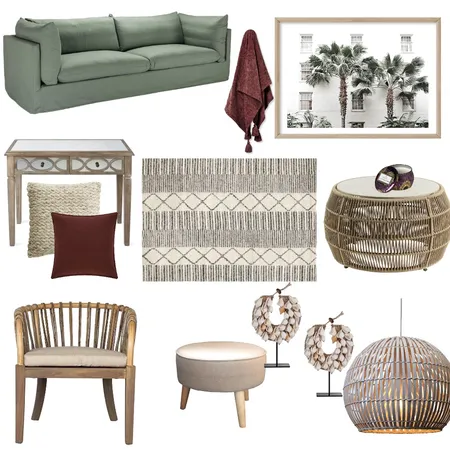 Retro rattan Interior Design Mood Board by DesignSudio21 on Style Sourcebook