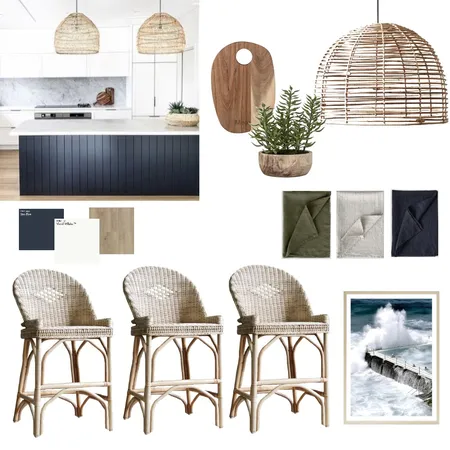 Coastal Kitchen Interior Design Mood Board by Ballantyne Home on Style Sourcebook