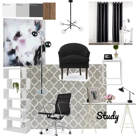 Study Interior Design Mood Board by Katie Anne Designs on Style Sourcebook