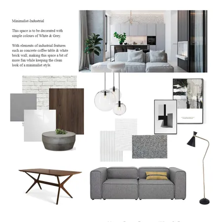 Scandinavian-Industrial Interior Design Mood Board by evelynkung on Style Sourcebook