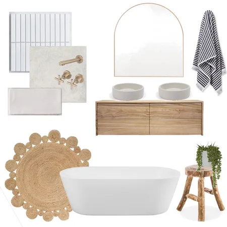 Neutral Bathroom Interior Design Mood Board by Vienna Rose Interiors on Style Sourcebook