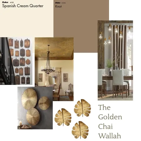 The Golden Chai Wallah Interior Design Mood Board by Harriette on Style Sourcebook