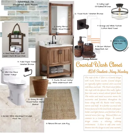 Wash Closet Interior Design Mood Board by maymanley on Style Sourcebook