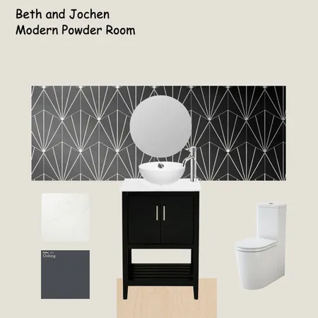 Beth and Jochen modern powder room Interior Design Mood Board by DinaKutinsky on Style Sourcebook