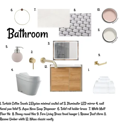 Bathroom assignment 9 Interior Design Mood Board by katyrollestondesign on Style Sourcebook