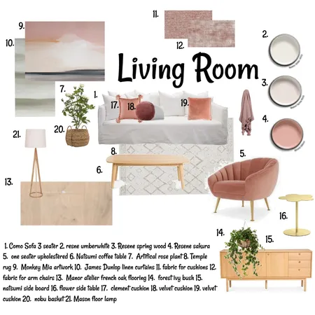 Living Room Assignment 9 Interior Design Mood Board by katyrollestondesign on Style Sourcebook