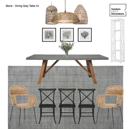 Stone - Dining Grey Table V1 Interior Design Mood Board by fabulous_nest_design on Style Sourcebook