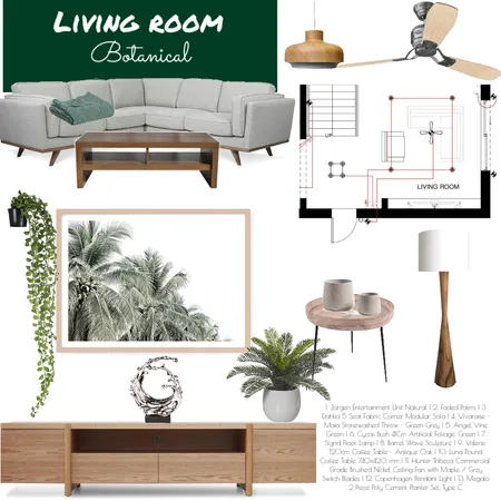 Botanical Interior Design Mood Board by Nella2931 on Style Sourcebook